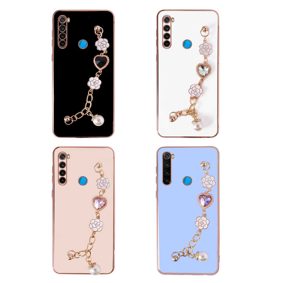 Xiaomi Redmi Note 8 Kılıf El Tutamaçlı Kamera Korumalı Zore Taka Silikon Kapak Siyah