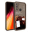 Xiaomi Redmi Note 8 Kılıf Kamera Korumalı Baskılı Arka Yüzey Zore Klas Kapak Koyu Kahve