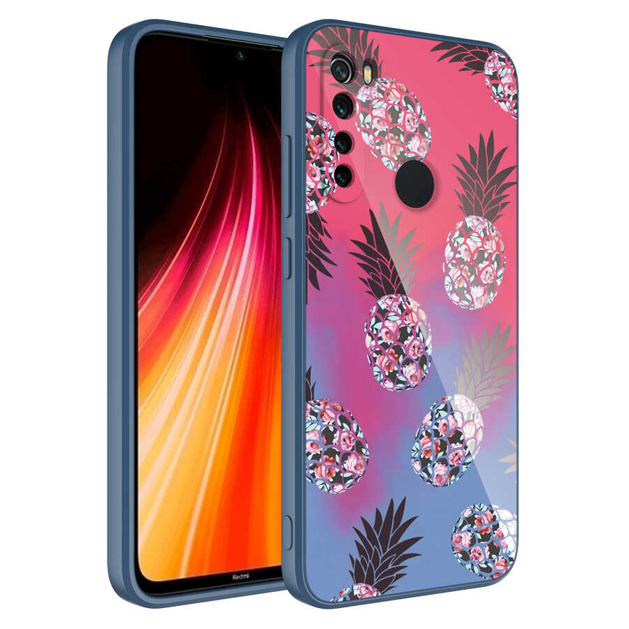 Xiaomi Redmi Note 8 Kılıf Kamera Korumalı Desenli Sert Silikon Zore Epoksi Kapak NO3