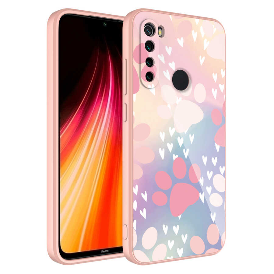 Xiaomi Redmi Note 8 Kılıf Kamera Korumalı Desenli Sert Silikon Zore Epoksi Kapak NO4