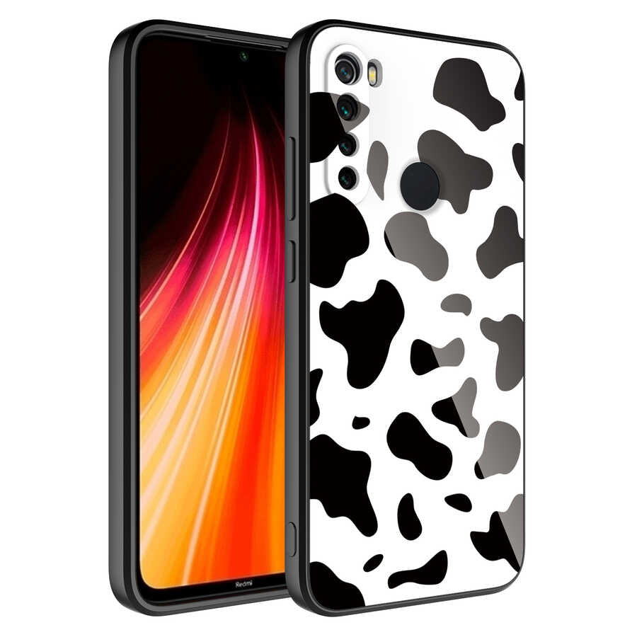 Xiaomi Redmi Note 8 Kılıf Kamera Korumalı Desenli Sert Silikon Zore Epoksi Kapak NO7