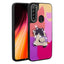 Xiaomi Redmi Note 8 Kılıf Parlayan Kabartmalı İkonik Figürlü Zore Amas Silikon Kapak Mor