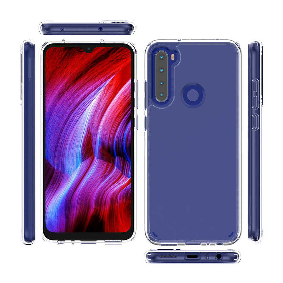 Xiaomi Redmi Note 8 Kılıf Zore Coss Kapak Renksiz