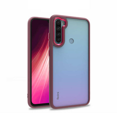 Xiaomi Redmi Note 8 Kılıf Zore Flora Kapak Kırmızı