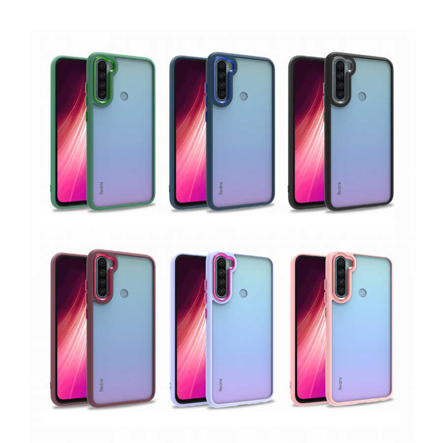 Xiaomi Redmi Note 8 Kılıf Zore Flora Kapak Rose Gold