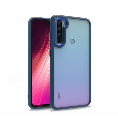 Xiaomi Redmi Note 8 Kılıf Zore Flora Kapak Mavi