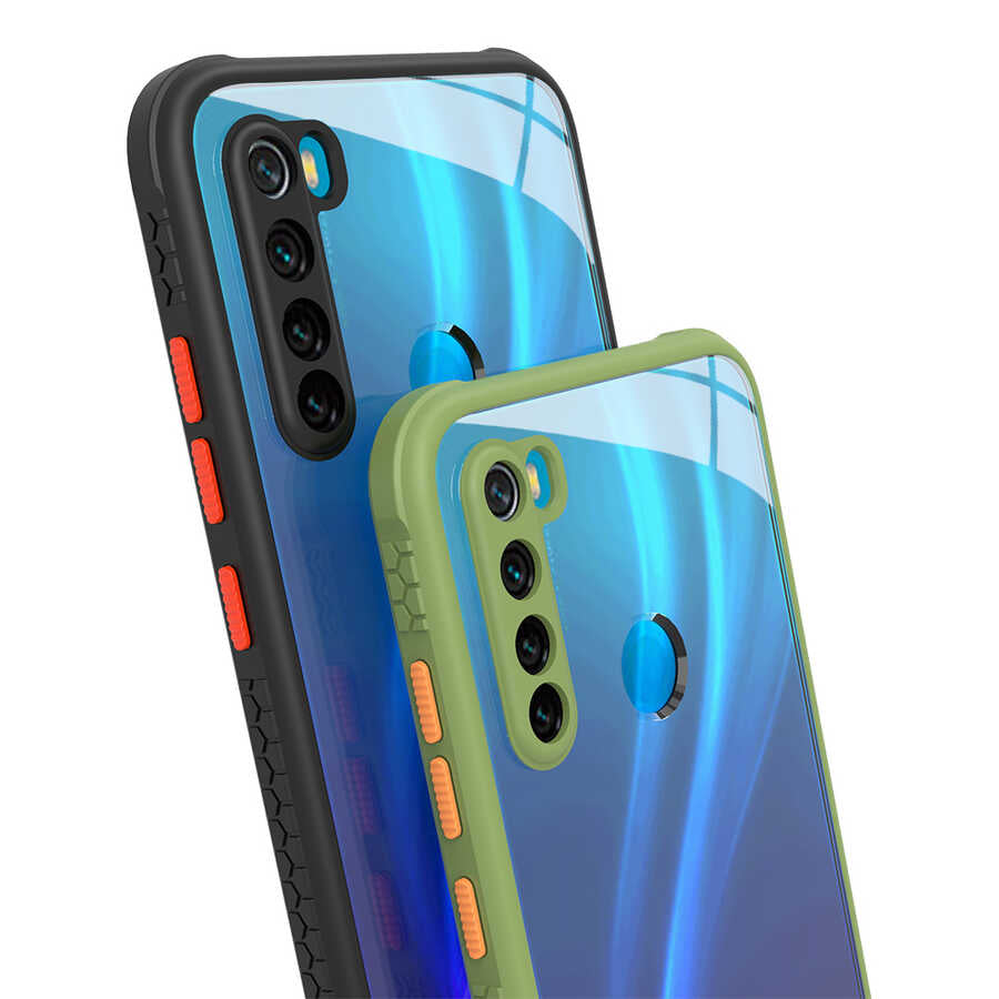 Xiaomi Redmi Note 8 Kılıf Zore Kaff Kapak Siyah