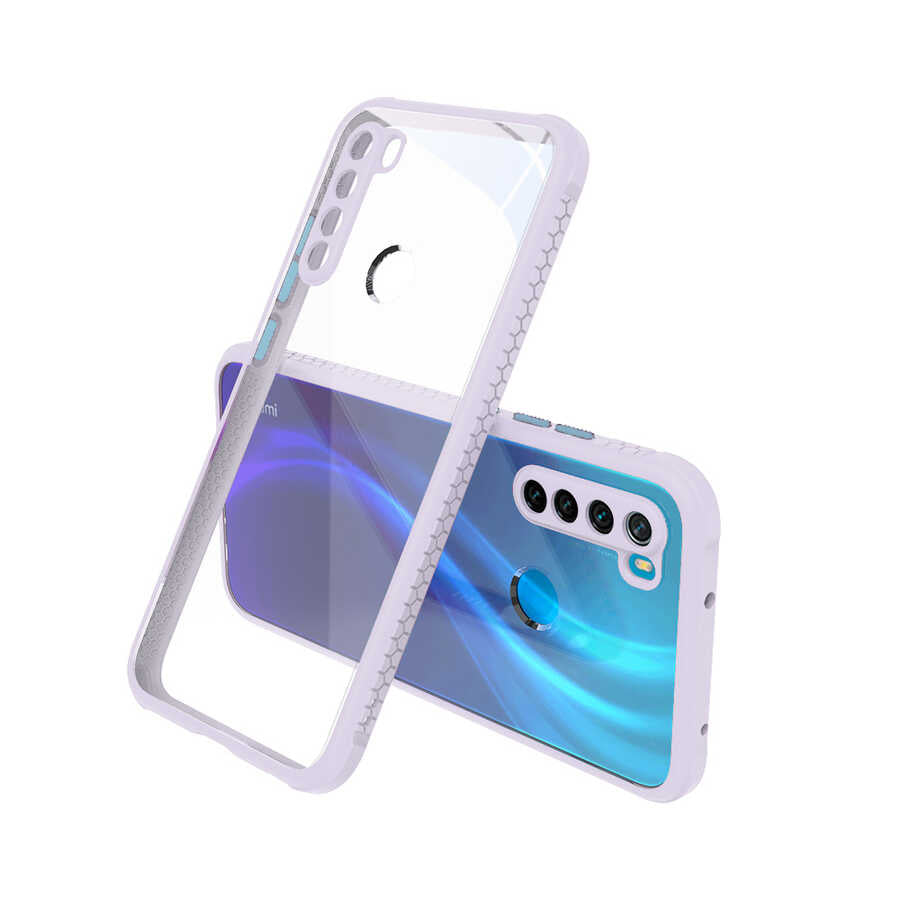 Xiaomi Redmi Note 8 Kılıf Zore Kaff Kapak Mor