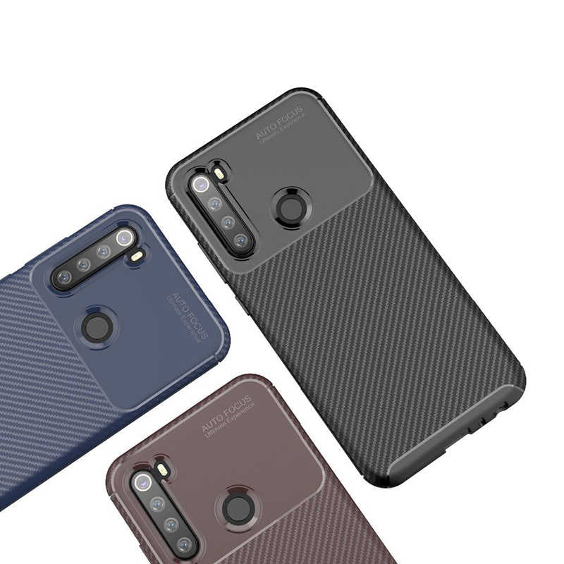 Xiaomi Redmi Note 8 Kılıf Zore Negro Silikon Kapak Kahverengi