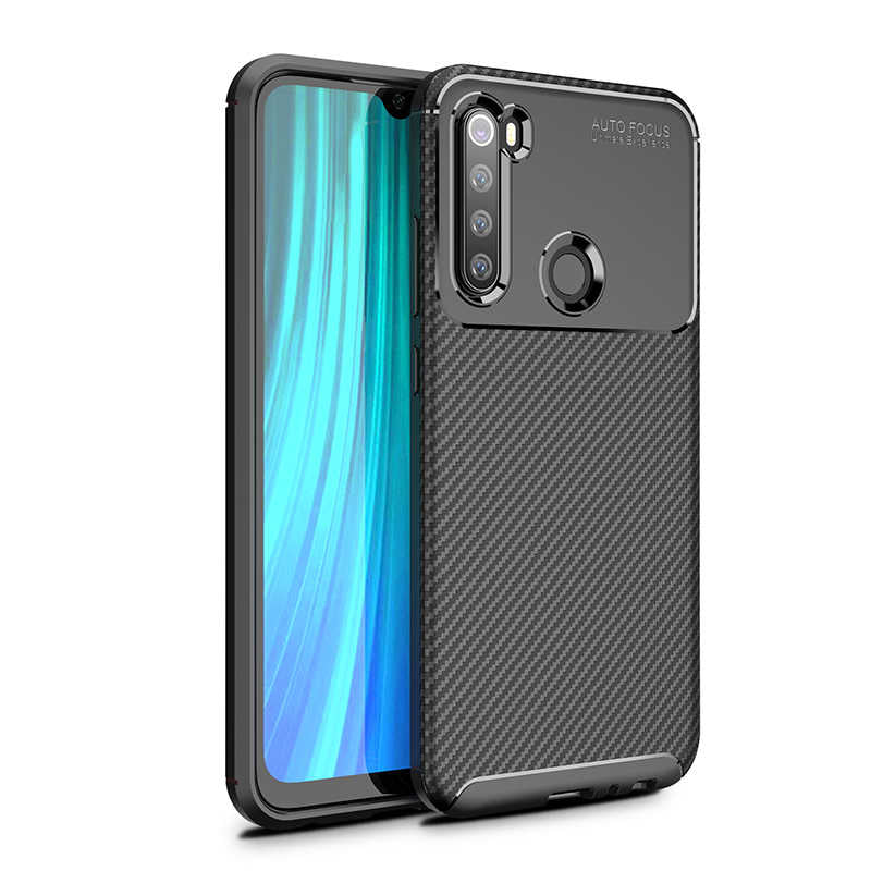 Xiaomi Redmi Note 8 Kılıf Zore Negro Silikon Kapak Kahverengi