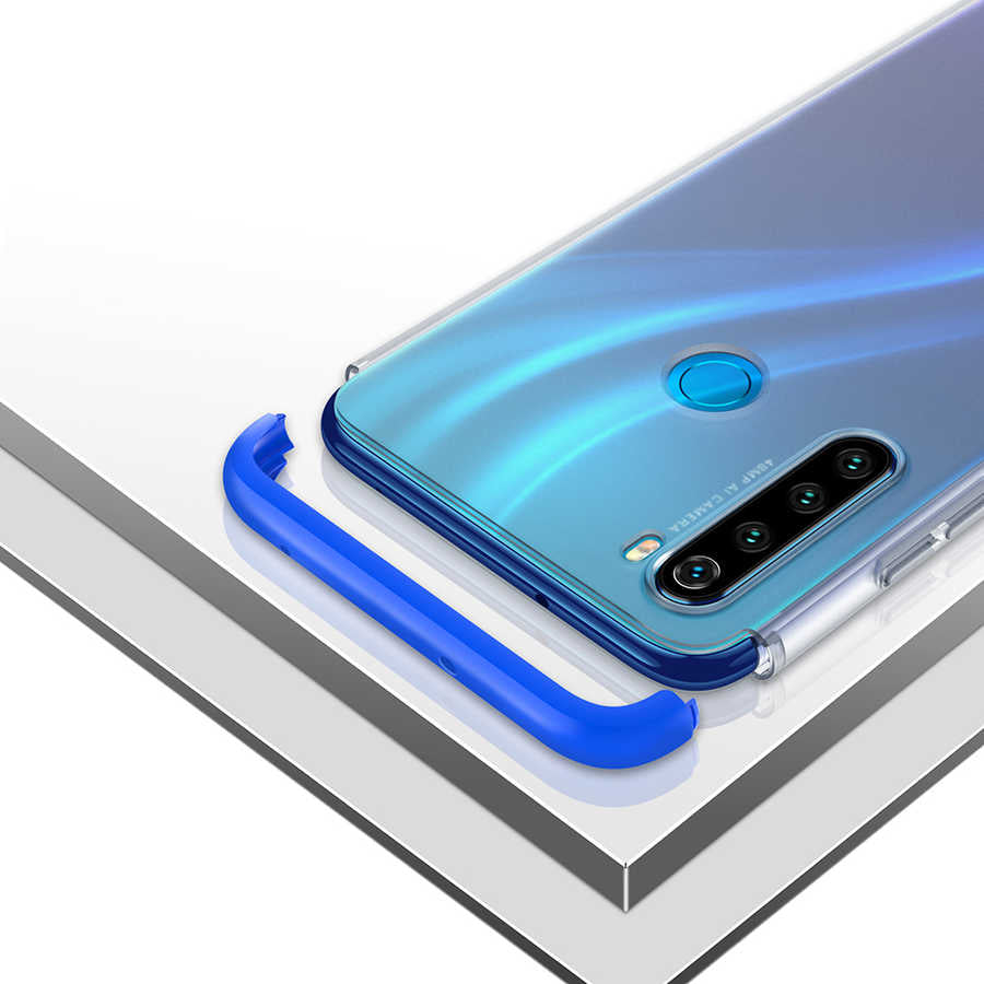 Xiaomi Redmi Note 8 Kılıf Zore Nili Kapak Mavi