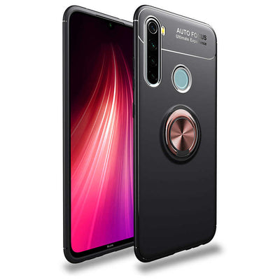 Xiaomi Redmi Note 8 Kılıf Zore Ravel Silikon Kapak Siyah-Mavi