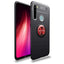 Xiaomi Redmi Note 8 Kılıf Zore Ravel Silikon Kapak Siyah-Kırmızı