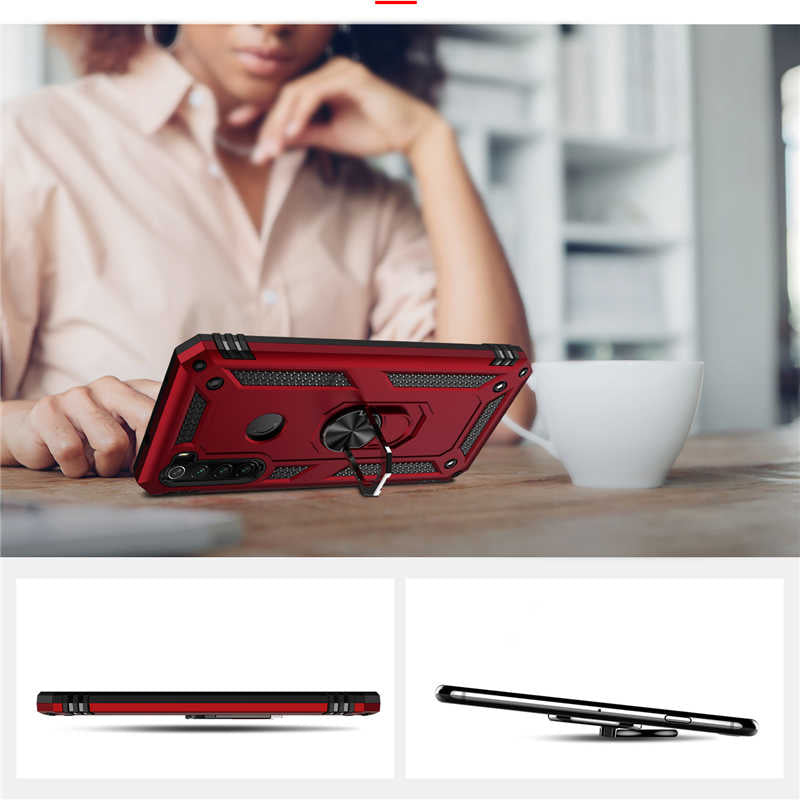 Xiaomi Redmi Note 8 Kılıf Zore Vega Kapak Kırmızı