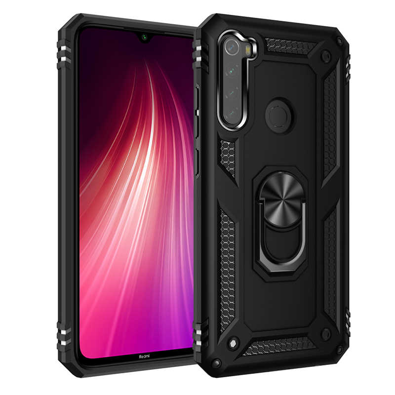 Xiaomi Redmi Note 8 Kılıf Zore Vega Kapak Siyah