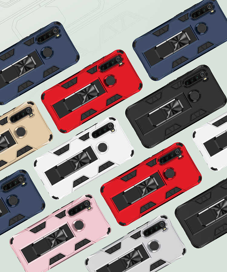 Xiaomi Redmi Note 8 Kılıf Zore Volve Kapak Siyah