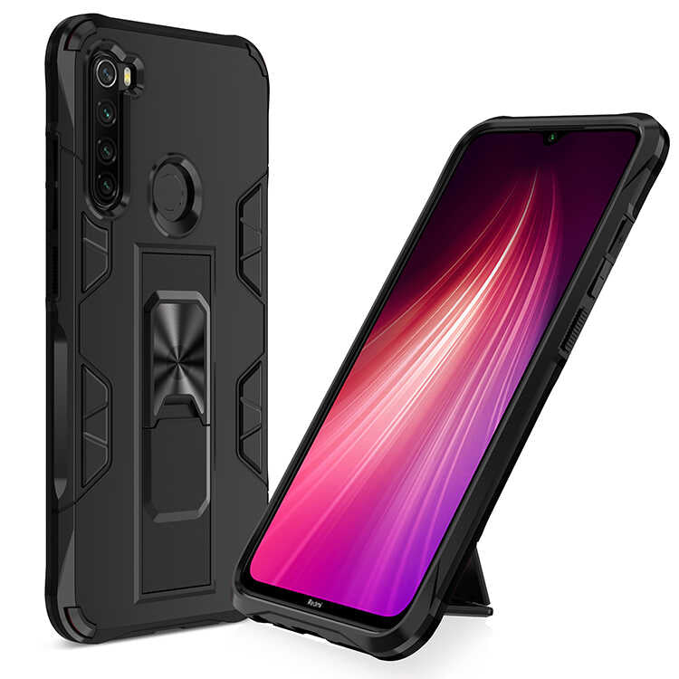 Xiaomi Redmi Note 8 Kılıf Zore Volve Kapak Siyah