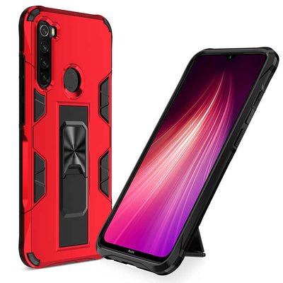 Xiaomi Redmi Note 8 Kılıf Zore Volve Kapak Kırmızı