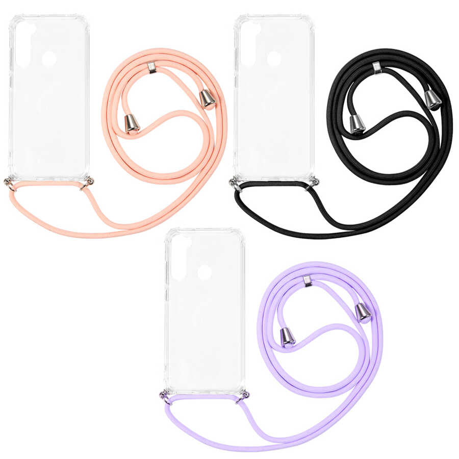 Xiaomi Redmi Note 8 Kılıf Zore X-Rop Kapak Renksiz