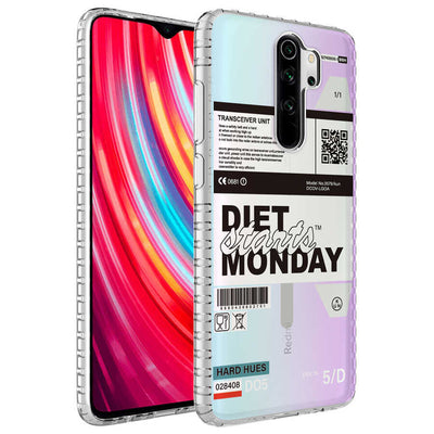 Xiaomi Redmi Note 8 Pro Kılıf Airbag Kenarlı Renkli Desenli Silikon Zore Elegans Kapak NO5