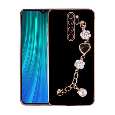 Xiaomi Redmi Note 8 Pro Kılıf El Tutamaçlı Kamera Korumalı Zore Taka Silikon Kapak Mor
