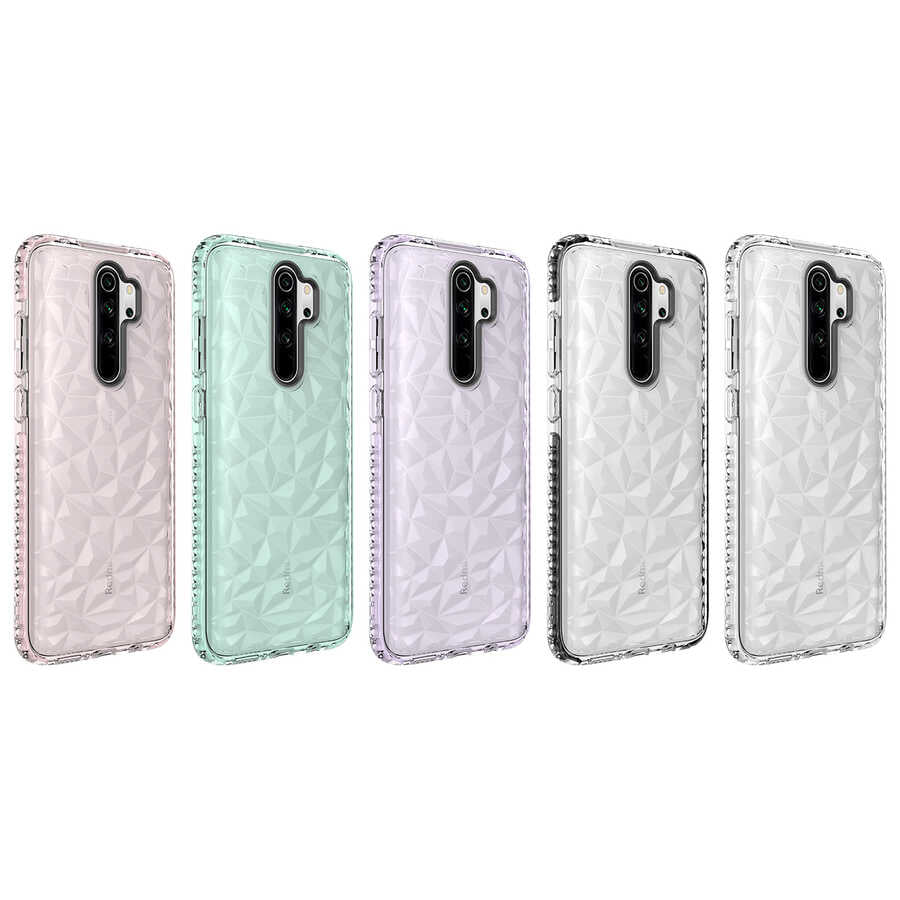 Xiaomi Redmi Note 8 Pro Kılıf Zore Buzz Kapak Beyaz