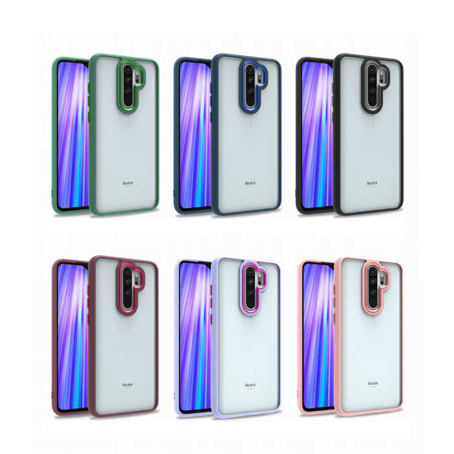 Xiaomi Redmi Note 8 Pro Kılıf Zore Flora Kapak Rose Gold