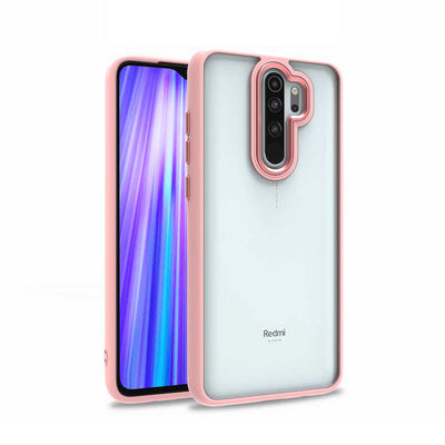Xiaomi Redmi Note 8 Pro Kılıf Zore Flora Kapak Rose Gold