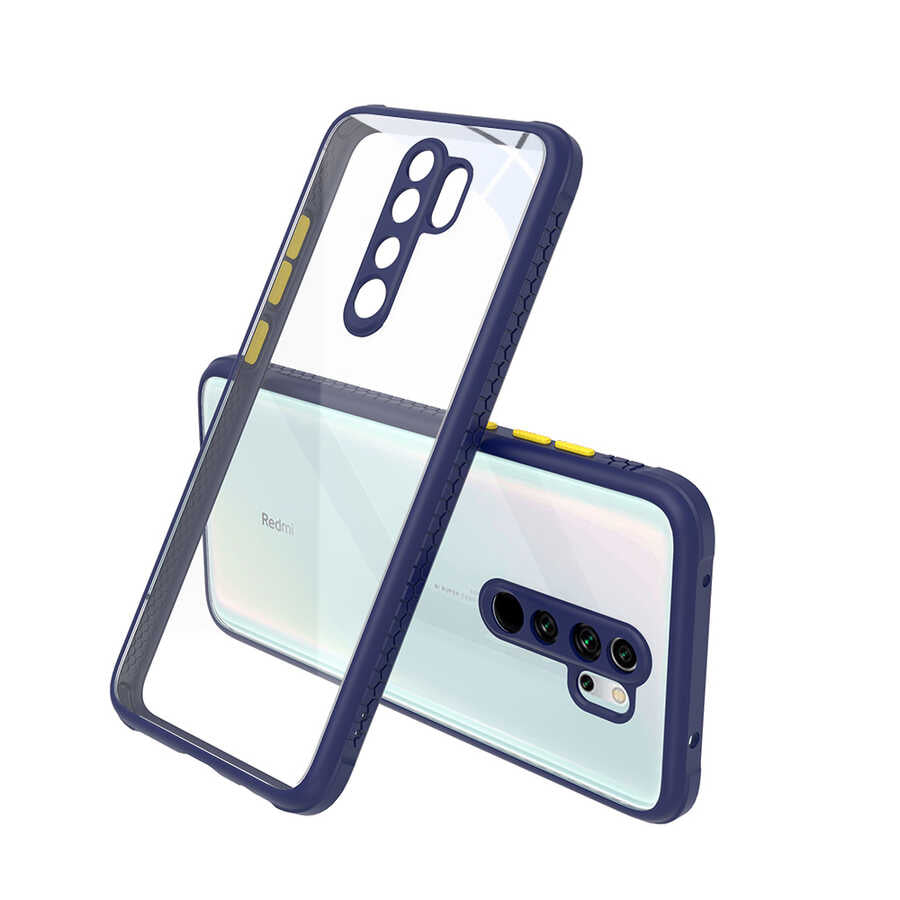 Xiaomi Redmi Note 8 Pro Kılıf Zore Kaff Kapak Lacivert