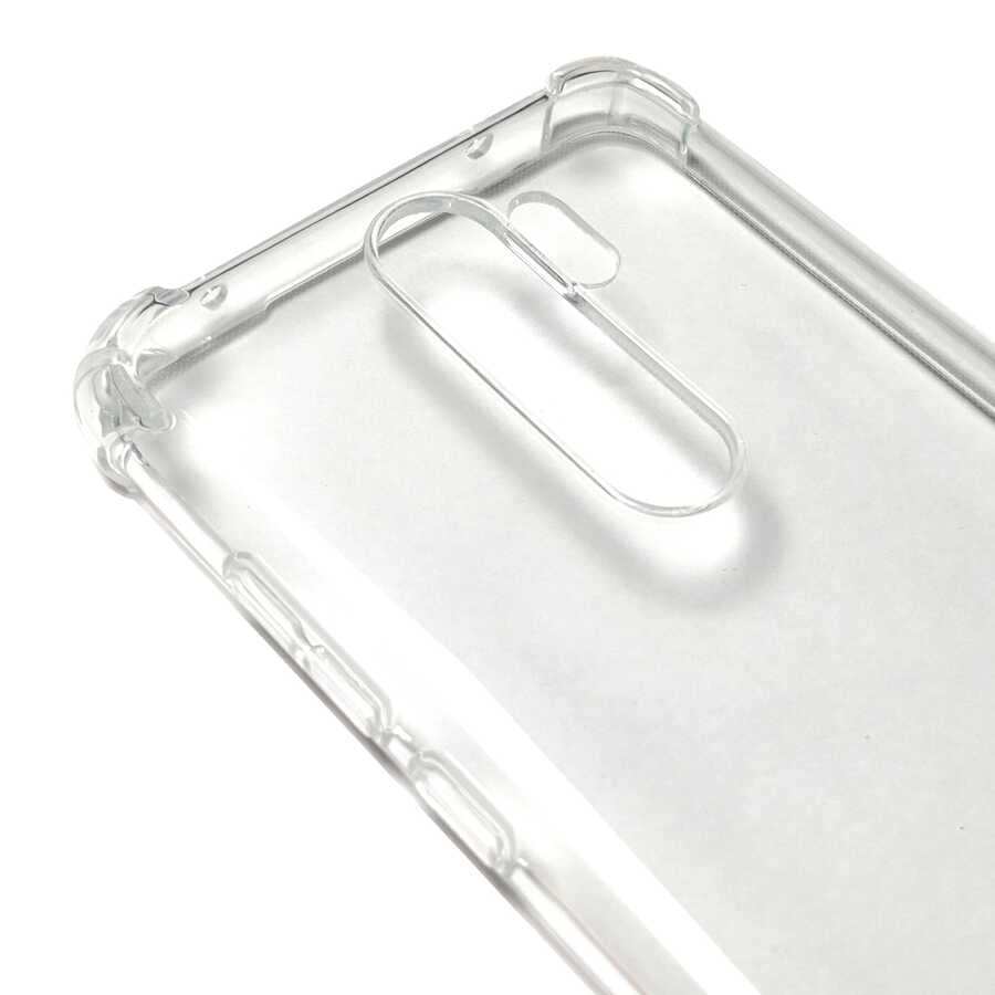 Xiaomi Redmi Note 8 Pro Kılıf Zore Kamera Korumalı Nitro Anti Shock Silikon Renksiz