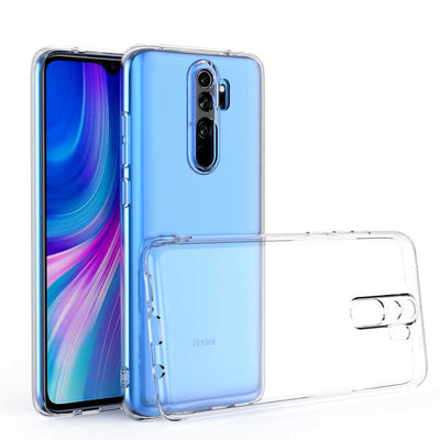 Xiaomi Redmi Note 8 Pro Kılıf Zore Kamera Korumalı Süper Silikon Kapak Renksiz