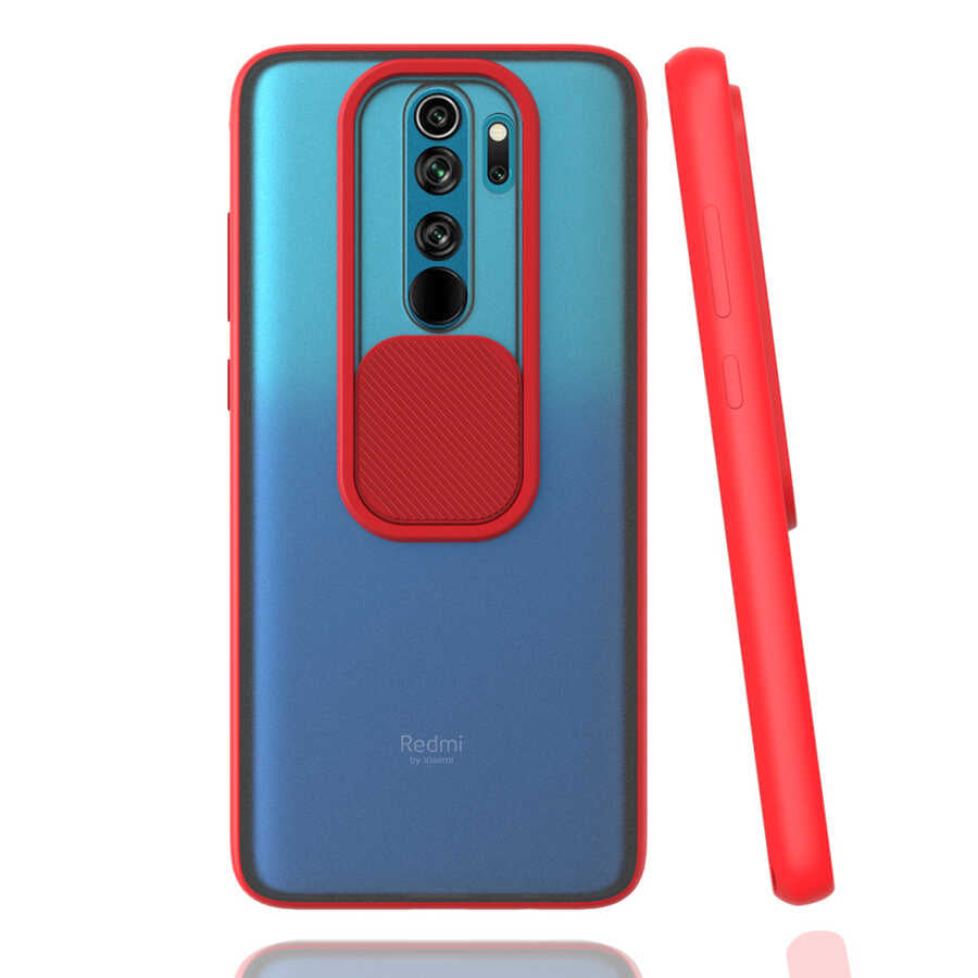 Xiaomi Redmi Note 8 Pro Kılıf Zore Lensi Kapak Sarı