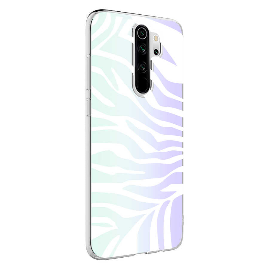 Xiaomi Redmi Note 8 Pro Kılıf Zore M-Blue Desenli Kapak Zebra No1