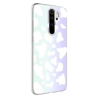 Xiaomi Redmi Note 8 Pro Kılıf Zore M-Blue Desenli Kapak Cow No2