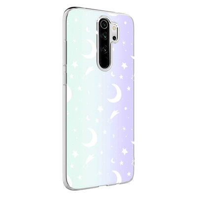 Xiaomi Redmi Note 8 Pro Kılıf Zore M-Blue Desenli Kapak Moon No4