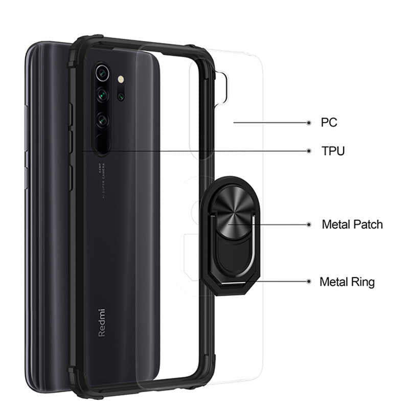 Xiaomi Redmi Note 8 Pro Kılıf Zore Mola Kapak Siyah