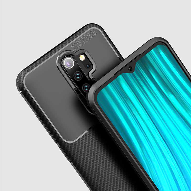 Xiaomi Redmi Note 8 Pro Kılıf Zore Negro Silikon Kapak Kahverengi