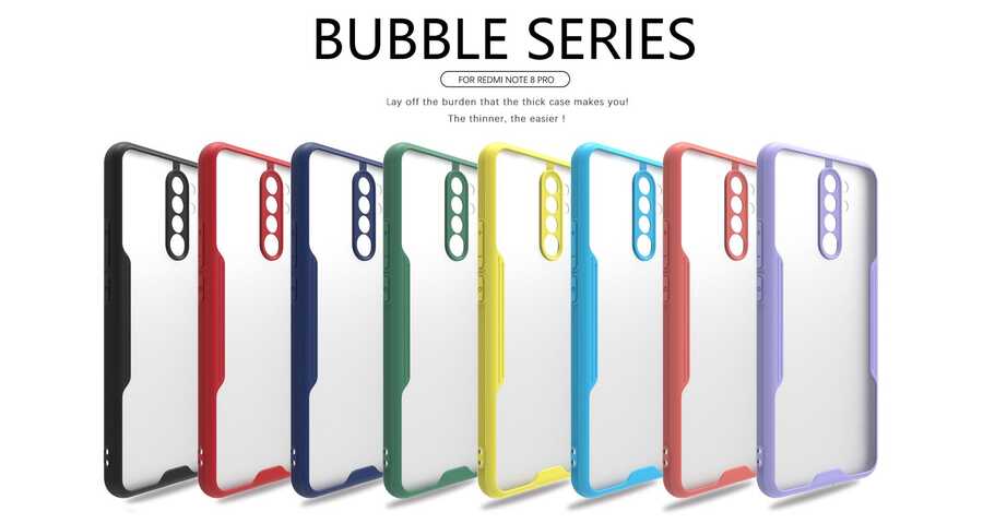 Xiaomi Redmi Note 8 Pro Kılıf Zore Parfe Kapak Pembe