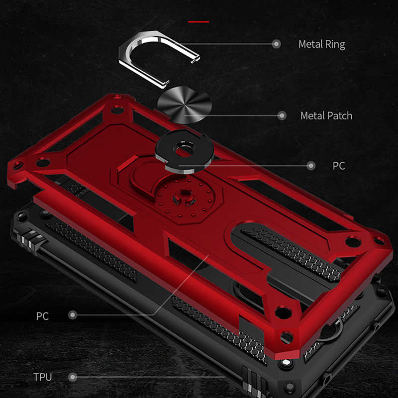 Xiaomi Redmi Note 8 Pro Kılıf Zore Vega Kapak Kırmızı