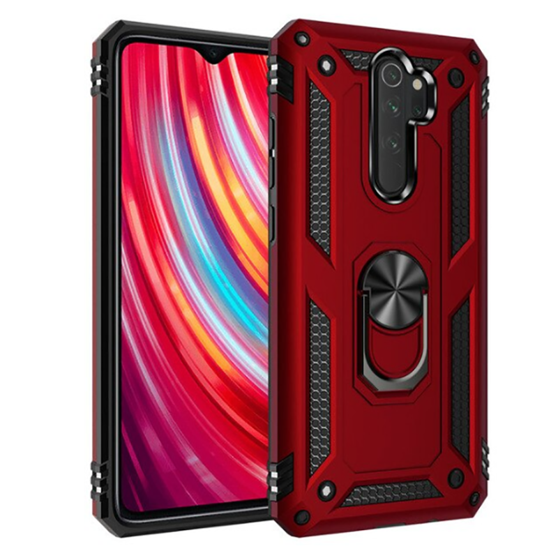 Xiaomi Redmi Note 8 Pro Kılıf Zore Vega Kapak Kırmızı