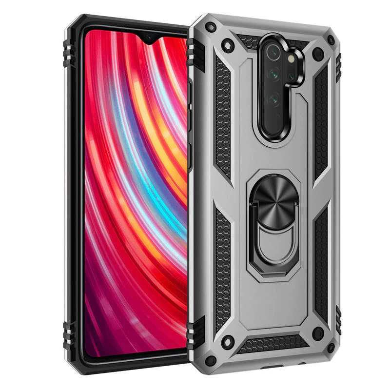 Xiaomi Redmi Note 8 Pro Kılıf Zore Vega Kapak Gri