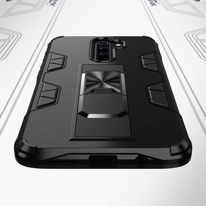 Xiaomi Redmi Note 8 Pro Kılıf Zore Volve Kapak Gri