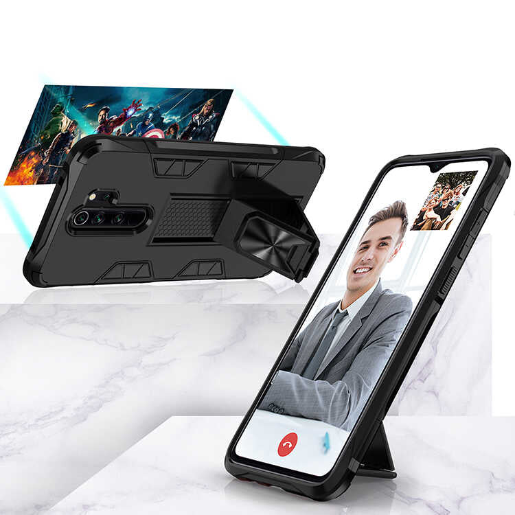 Xiaomi Redmi Note 8 Pro Kılıf Zore Volve Kapak Kırmızı