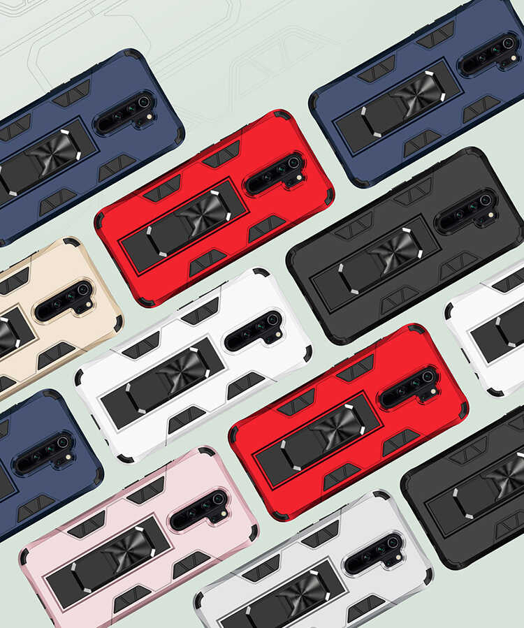 Xiaomi Redmi Note 8 Pro Kılıf Zore Volve Kapak Gold