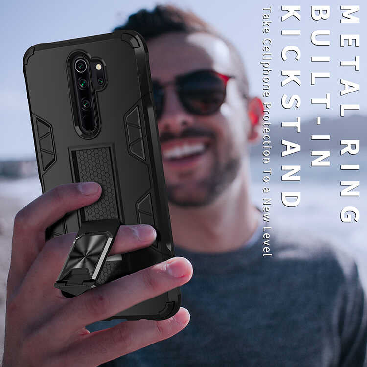 Xiaomi Redmi Note 8 Pro Kılıf Zore Volve Kapak Kırmızı