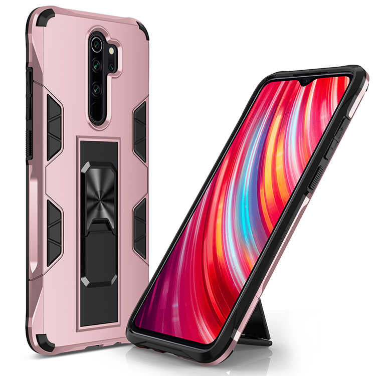 Xiaomi Redmi Note 8 Pro Kılıf Zore Volve Kapak Rose Gold