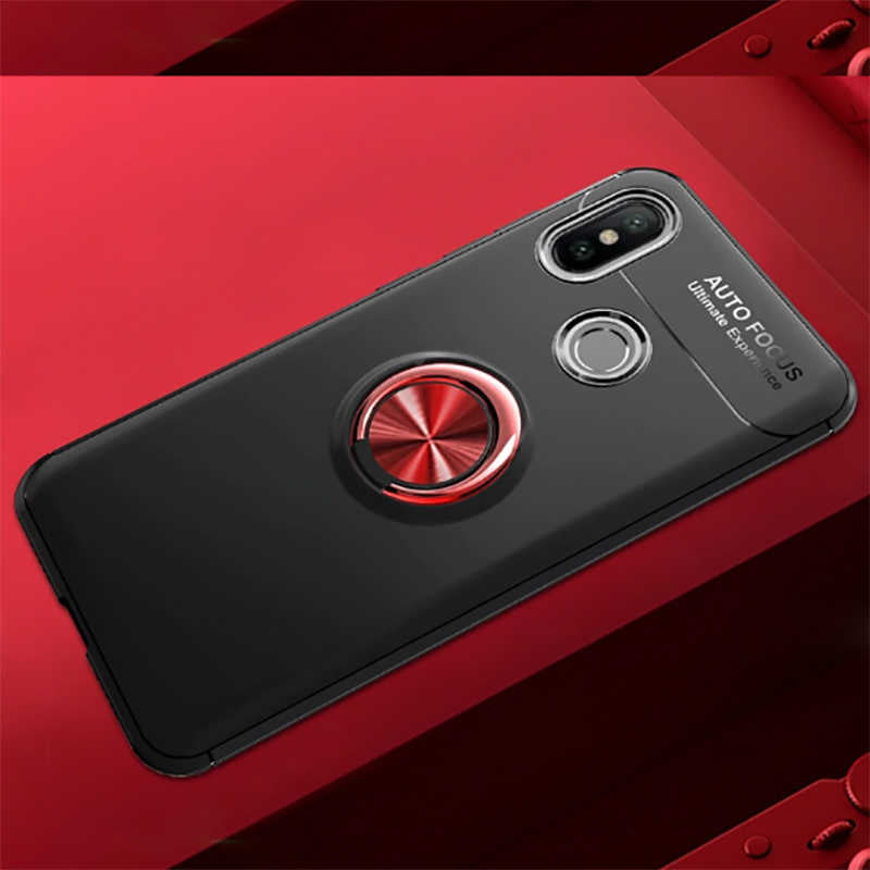 Xiaomi Redmi Note 7 Kılıf Zore Ravel Silikon Kapak Siyah-Kırmızı