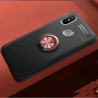 Xiaomi Redmi Note 7 Kılıf Zore Ravel Silikon Kapak Siyah-Rose Gold