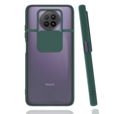 Xiaomi Redmi Note 9 5G Kılıf Zore Lensi Kapak Pembe Açık