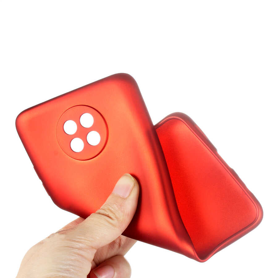 Xiaomi Redmi Note 9 5G Kılıf Zore Premier Silikon Kapak Mürdüm